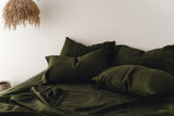 Dark olive pillowcase