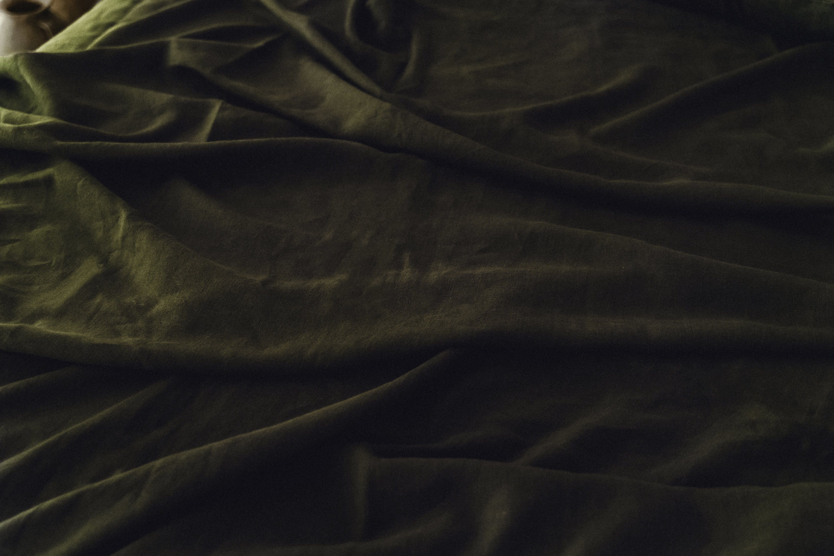 Drap-housse olive foncé