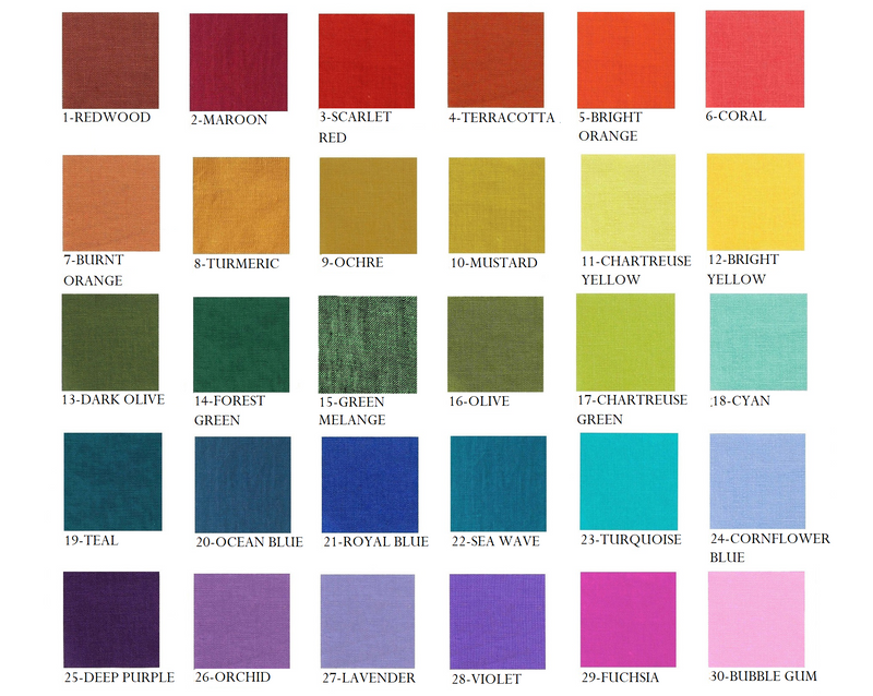 70 colors ruffled pillowcase