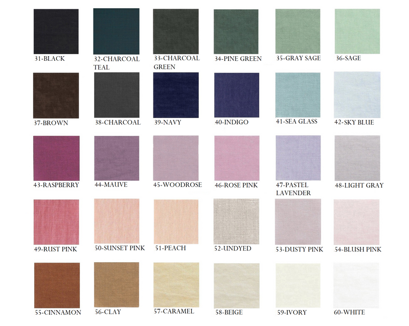 70 colors linen tablecloth