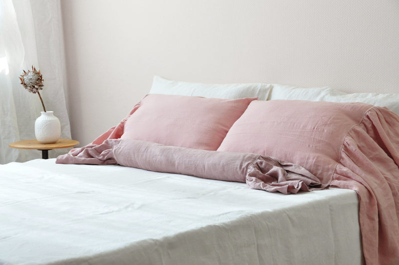 70 colors bolster pillowcase with ruffles - True Things