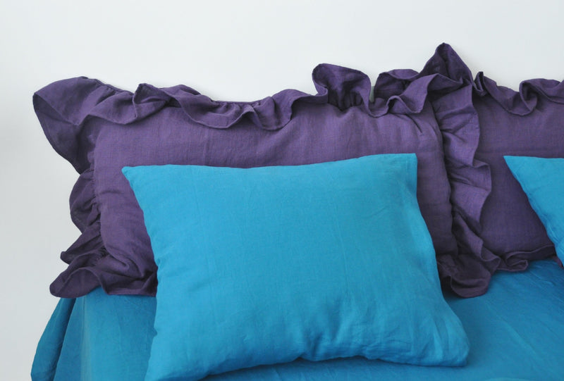 70 colors ruffled pillowcase - True Things