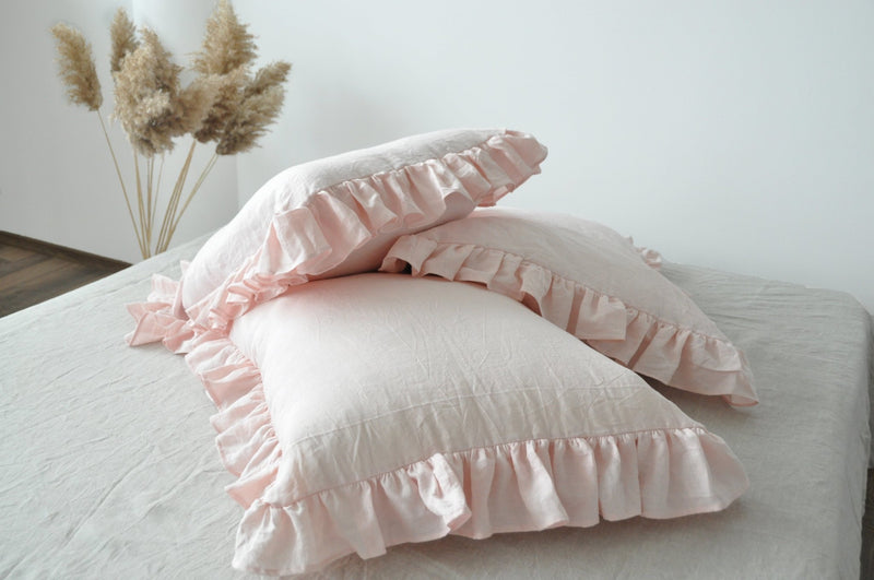 70 colors ruffled pillowcase - True Things