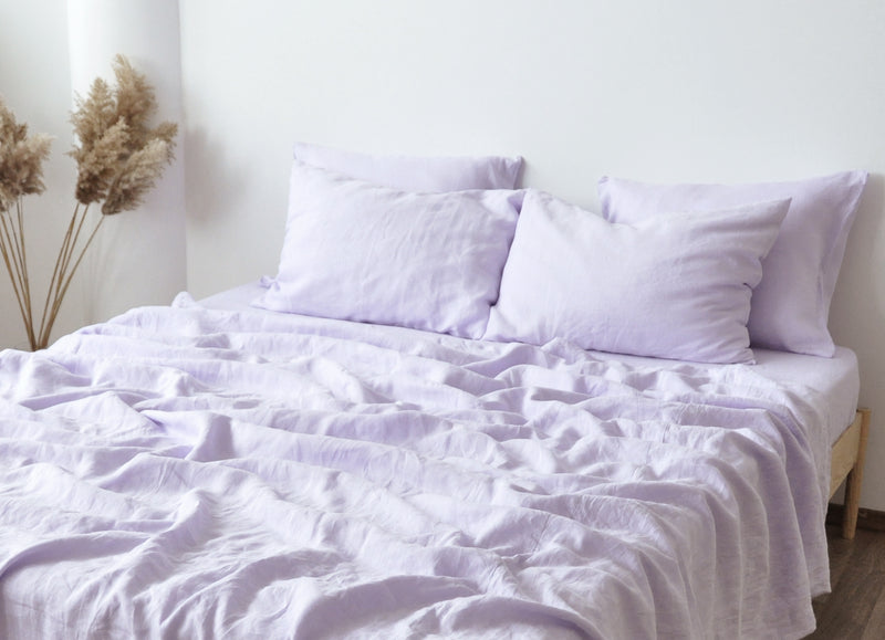 Lilac fitted sheet