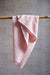 Blush pink waffle towel