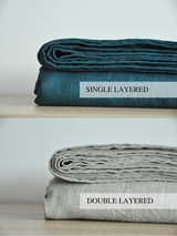 Undyed coverlet