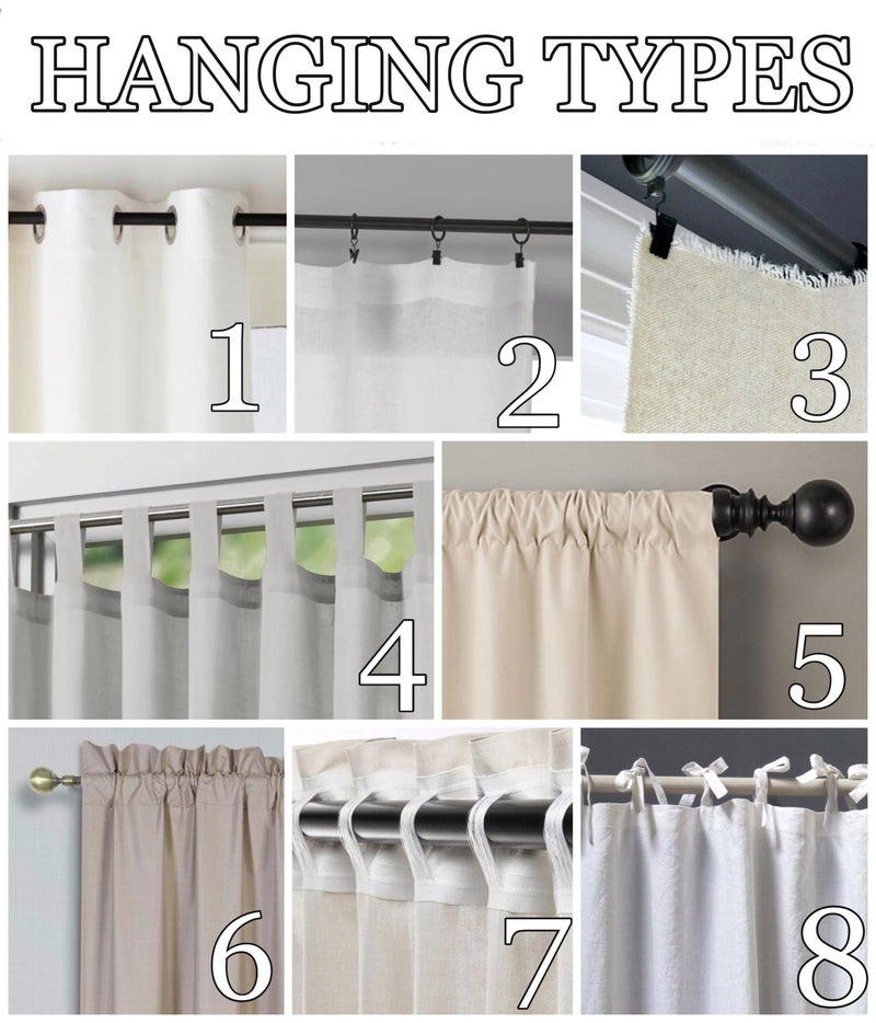 Beige linen curtains - True Things