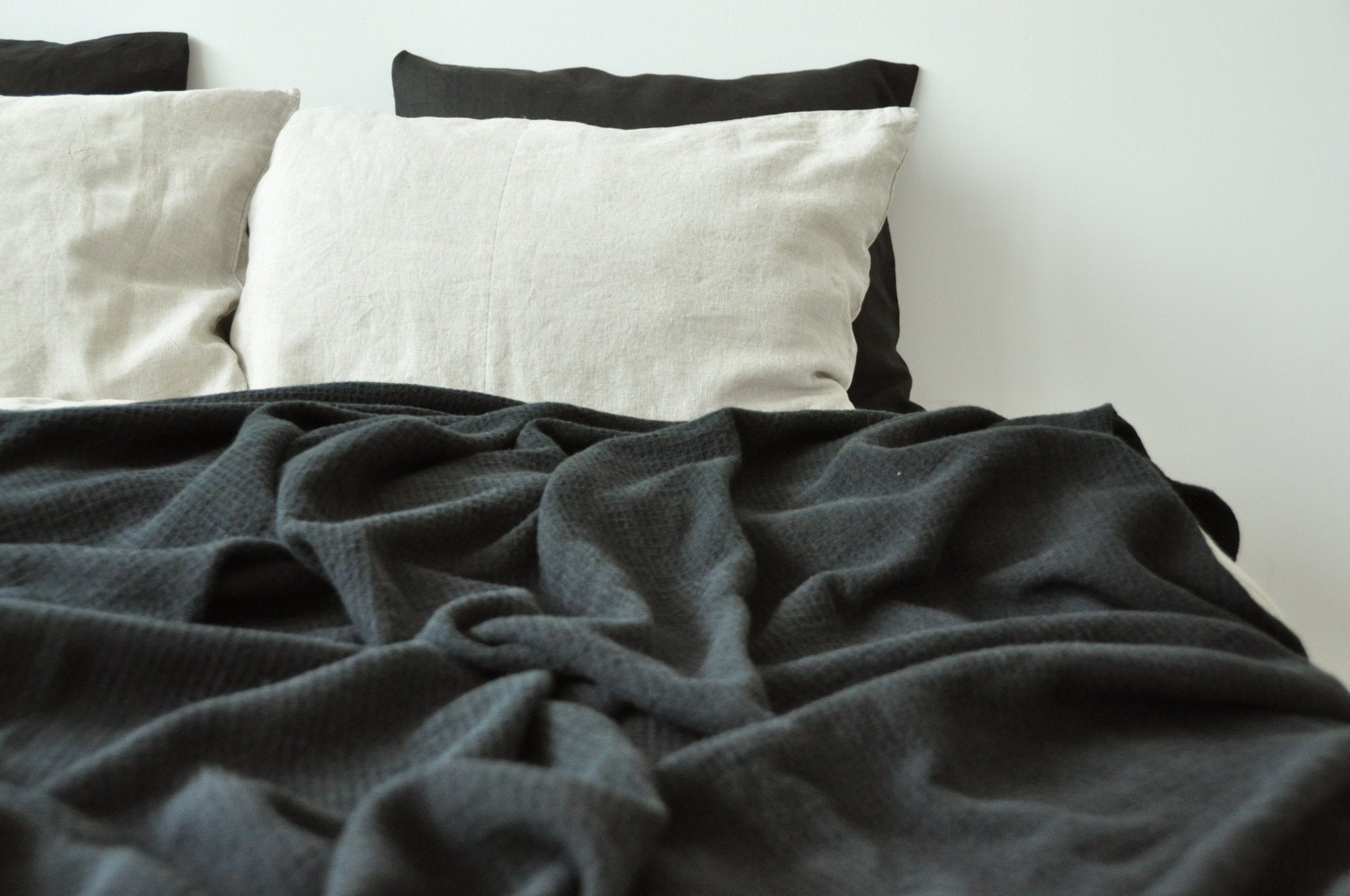 Black waffle coverlet - True Things
