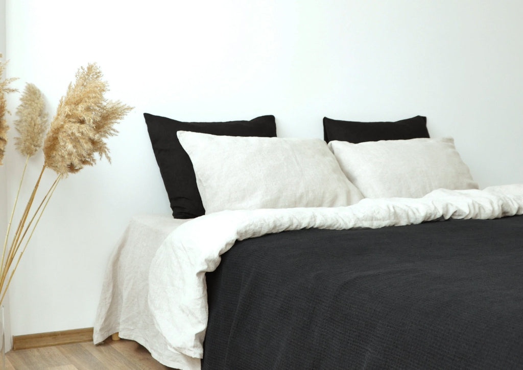 Black waffle coverlet - True Things