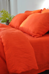 Bright orange pillowcase - True Things