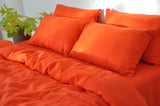Bright orange pillowcase - True Things