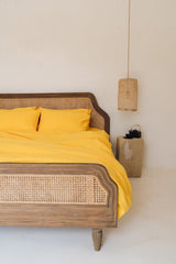 Bright yellow pillowcase - True Things