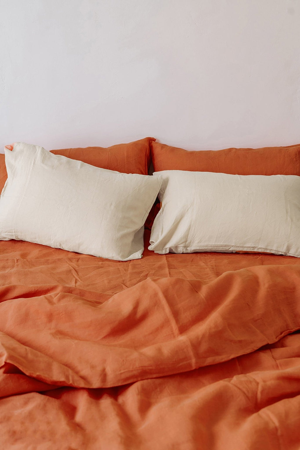 Burnt orange fitted sheet - True Things