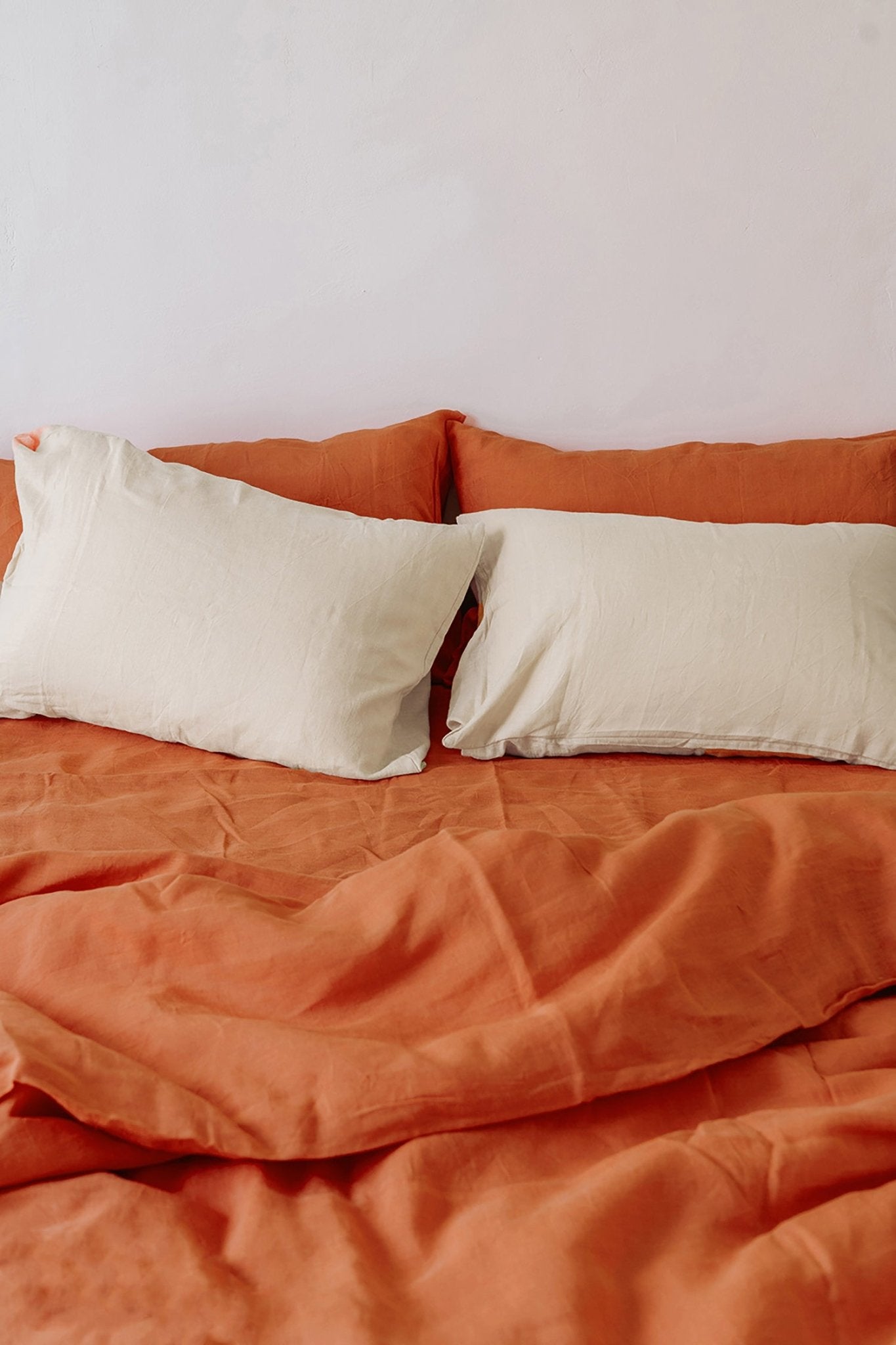 Burnt orange fitted sheet - True Things