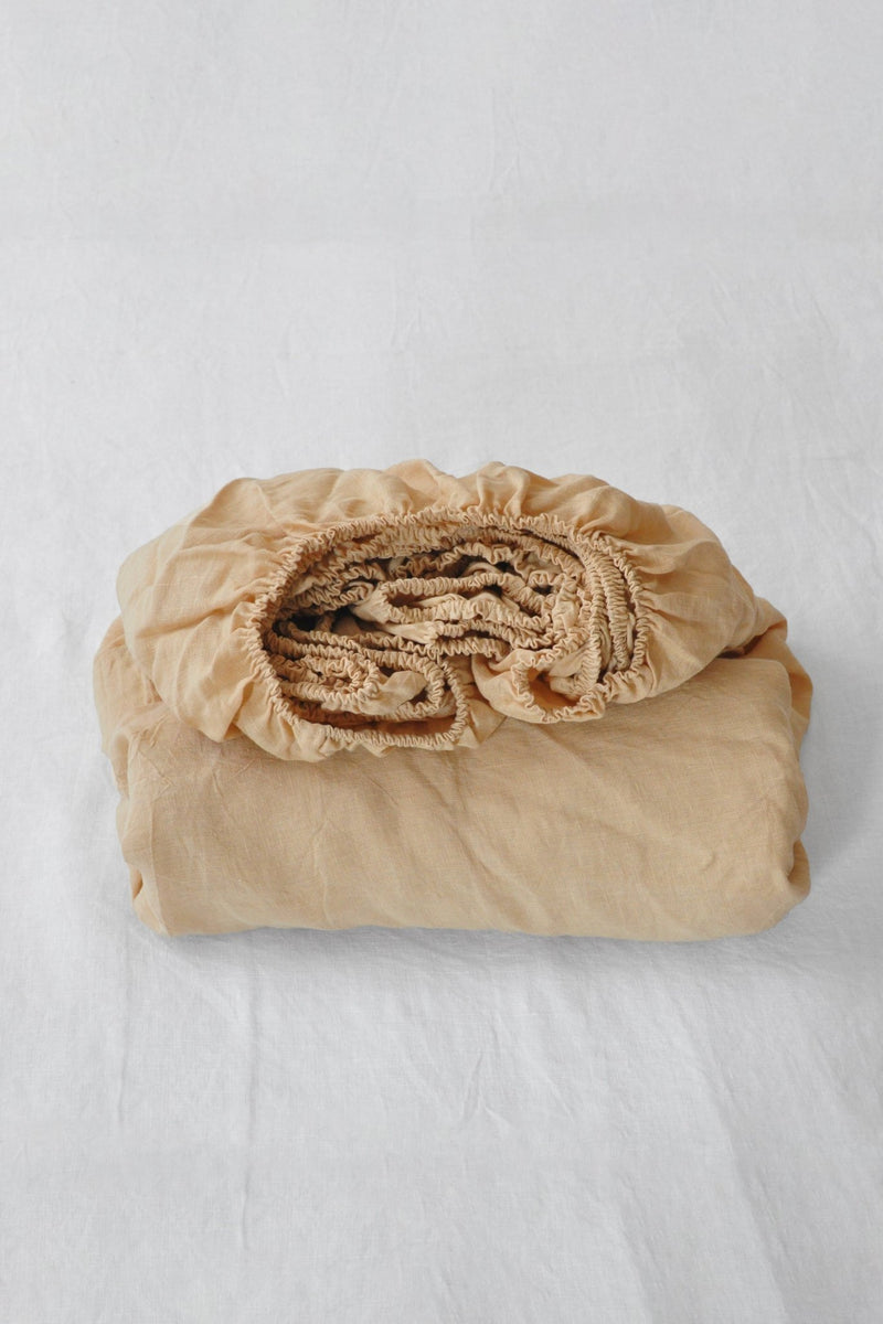 Caramel fitted sheet - True Things