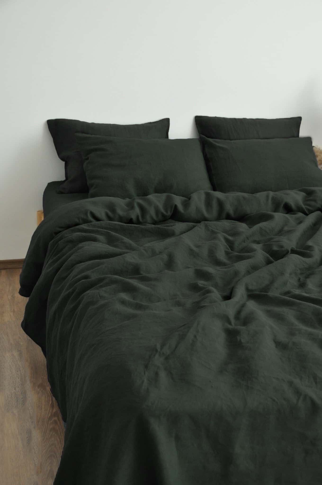 Charcoal green duvet cover - True Things
