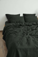 Charcoal green duvet cover - True Things