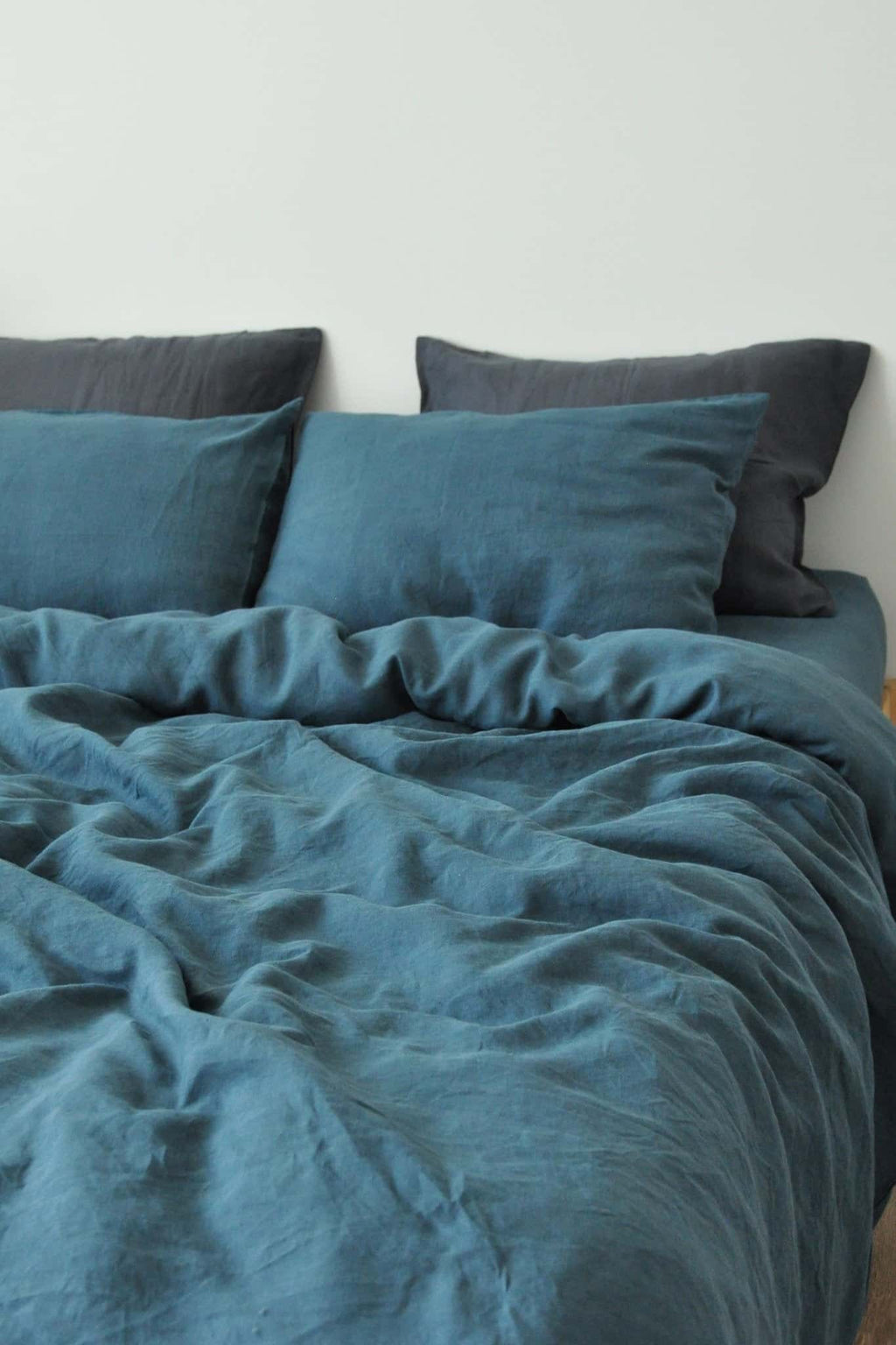Charcoal teal duvet cover - True Things