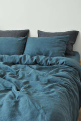 Charcoal teal duvet cover - True Things