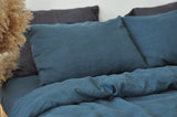 Charcoal teal pillowcase - True Things