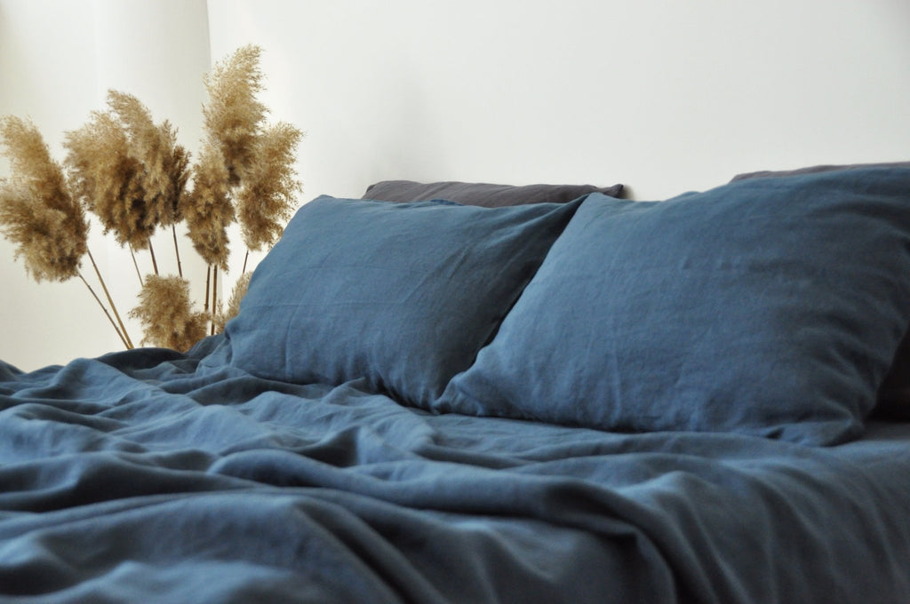 Charcoal teal sheet set - True Things