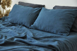 Charcoal teal sheet set - True Things