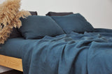 Charcoal teal sheet set - True Things