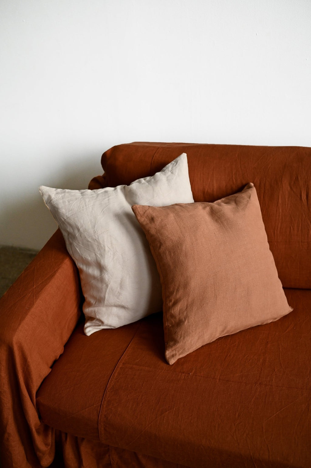 Cinnamon sofa slipcover - True Things