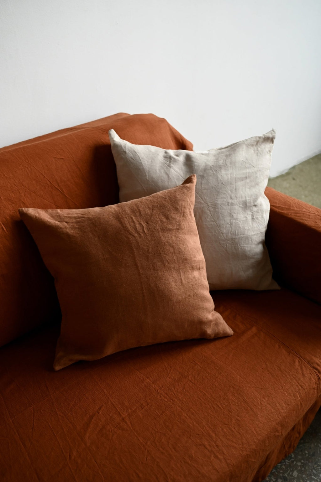 Cinnamon sofa slipcover - True Things