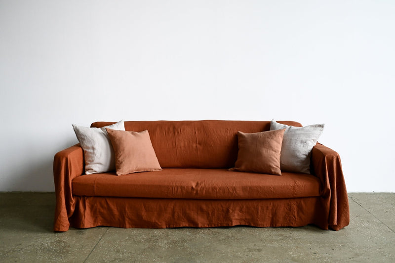Cinnamon sofa slipcover - True Things