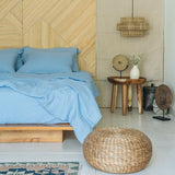 Cornflower blue sheet set - True Things