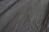 Dark gray waffle coverlet