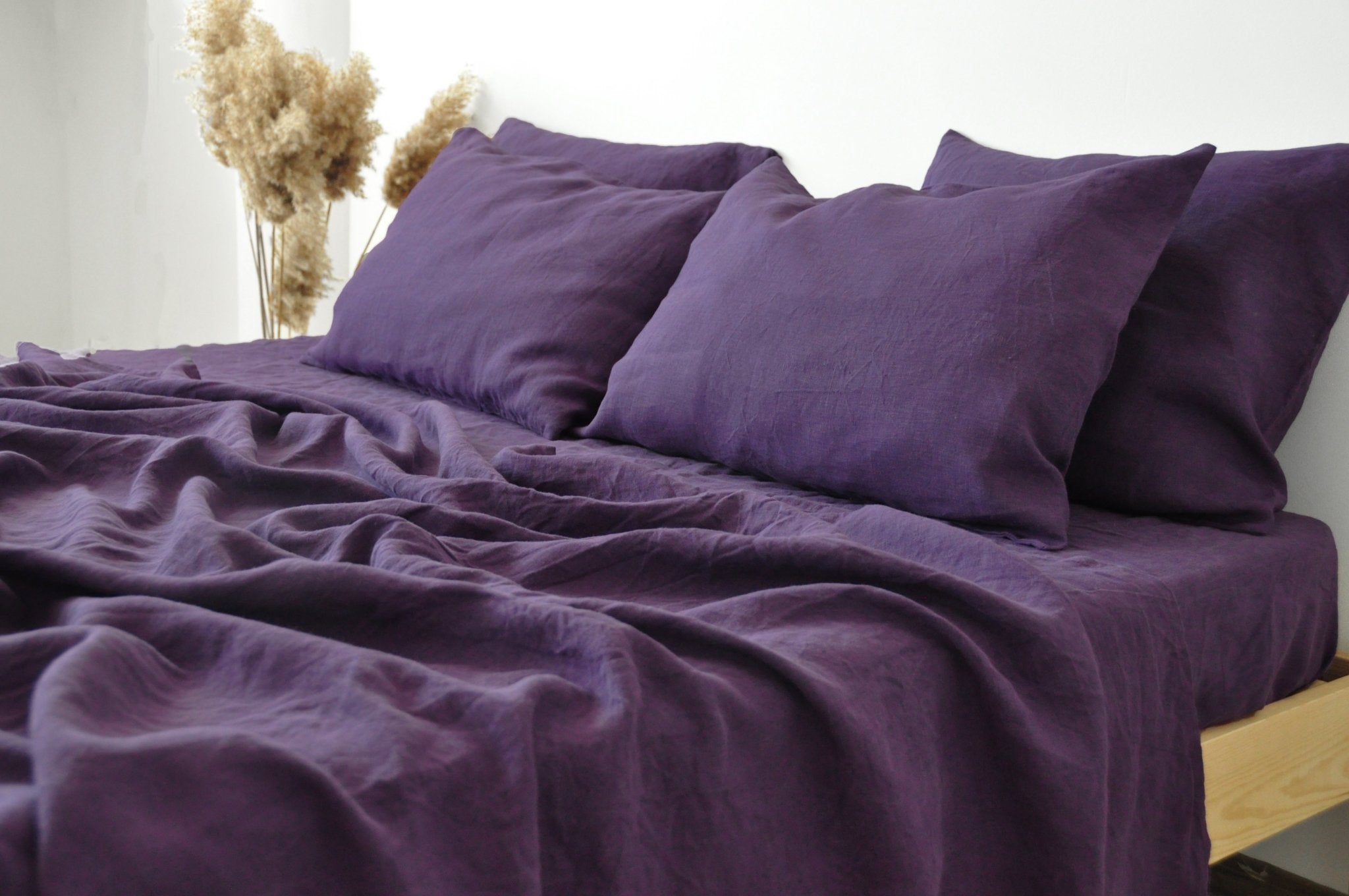 Drap-housse violet foncé