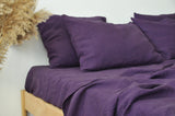 Deep purple fitted sheet