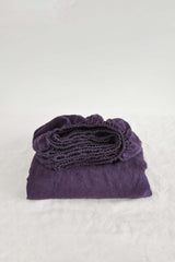 Deep purple fitted sheet