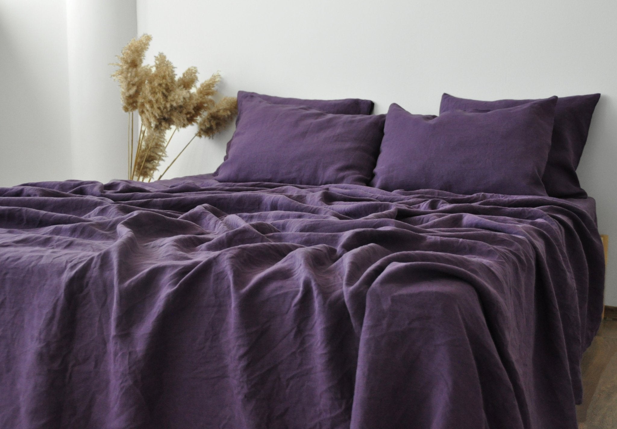 Ensemble de draps violet foncé
