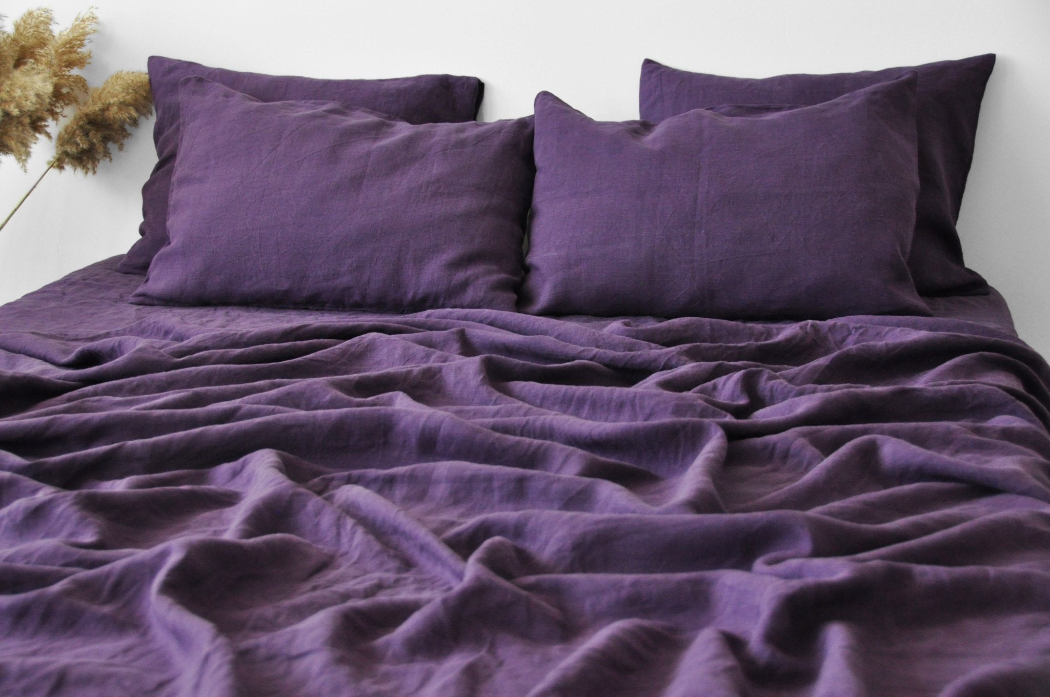 Ensemble de draps violet foncé