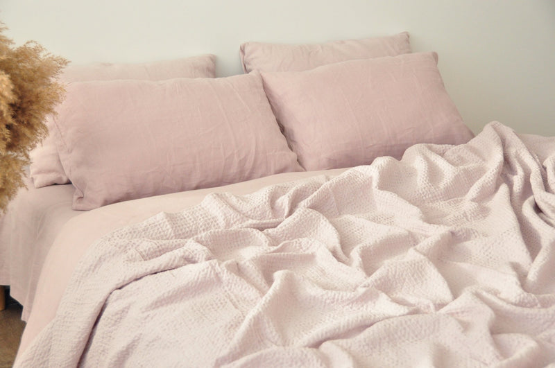 Dusty pink duvet cover