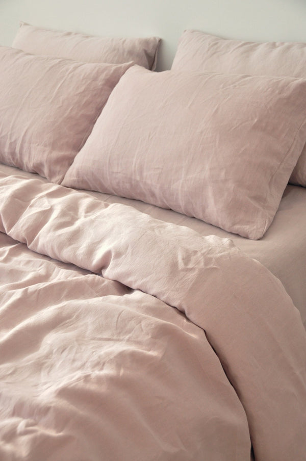 Dusty pink duvet cover