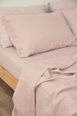 Dusty pink flat sheet
