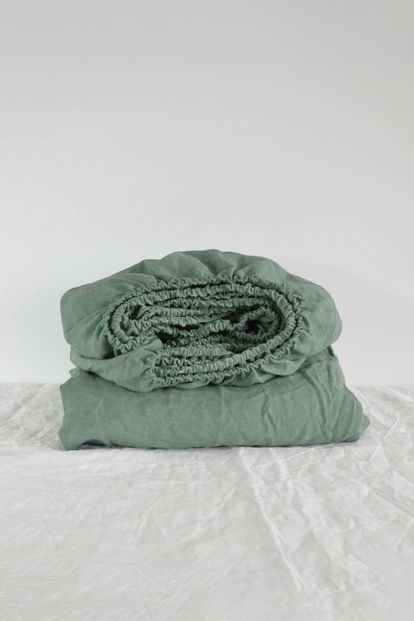 Drap-housse gris sauge