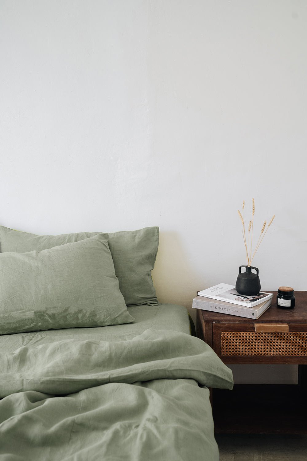 Drap-housse gris sauge
