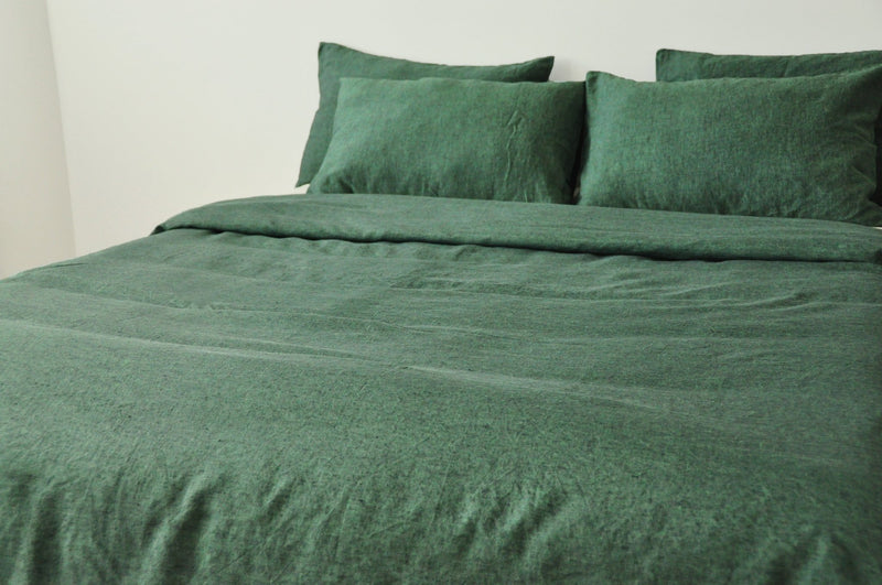 Green melange pillowcase