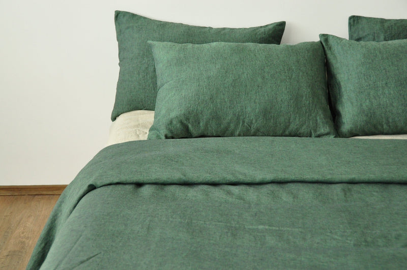 Green melange pillowcase