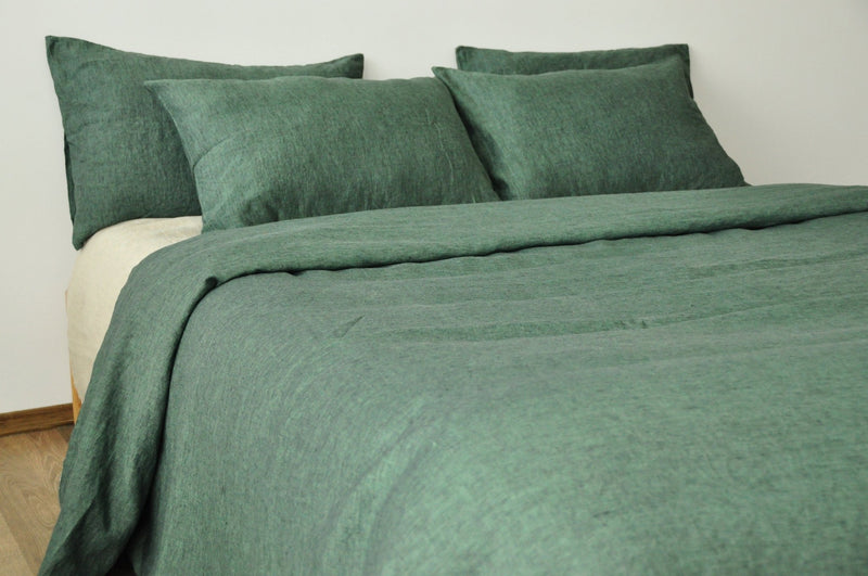 Green melange pillowcase