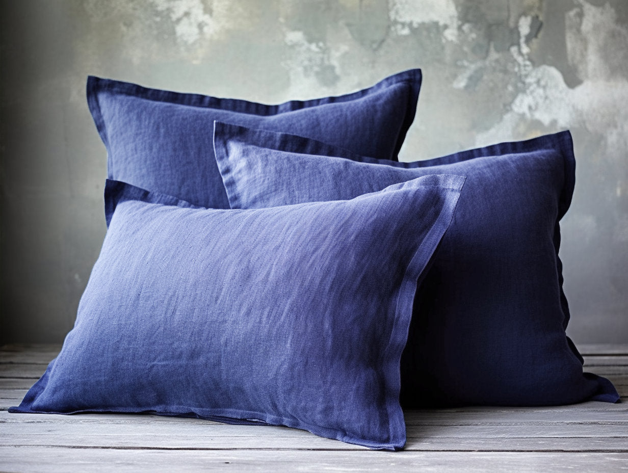 Housse de coussin Oxford Indigo