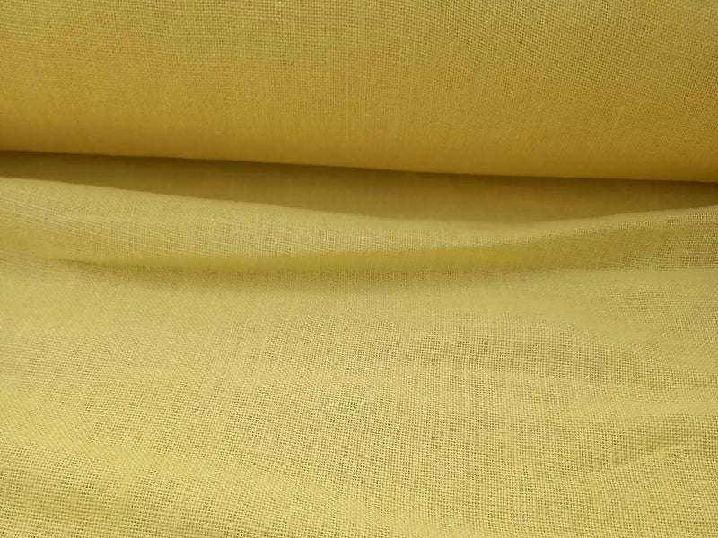 Lemon yellow heavy linen duvet cover
