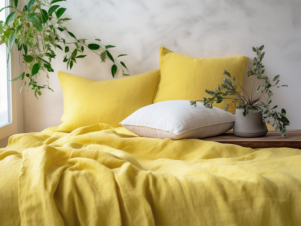 Lemon yellow heavy weight flat sheet