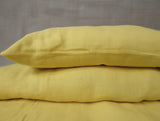 Lemon yellow heavy weight pillowcase