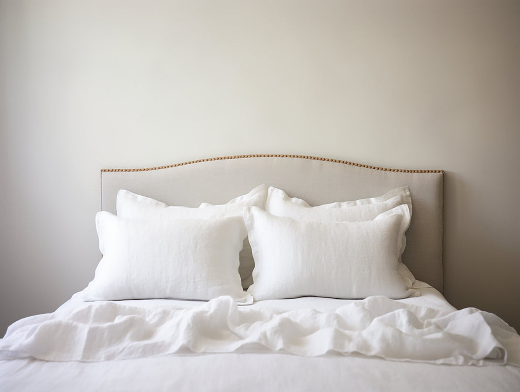 Housse de coussin Oxford blanche